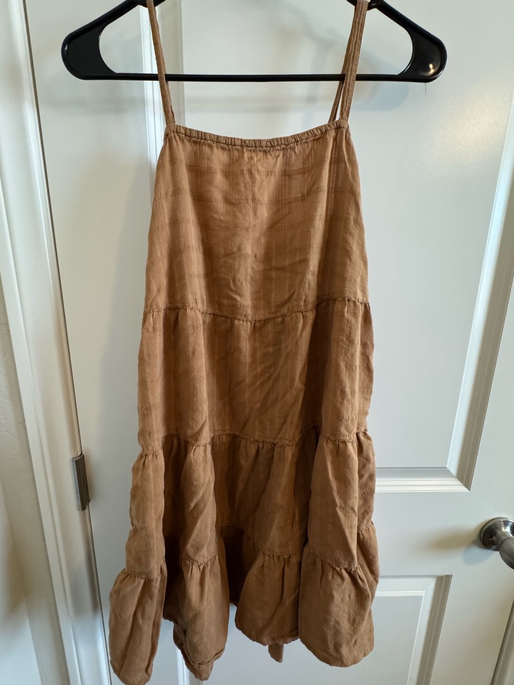 Old Navy Tiered Spaghetti Strap Dress - Tan